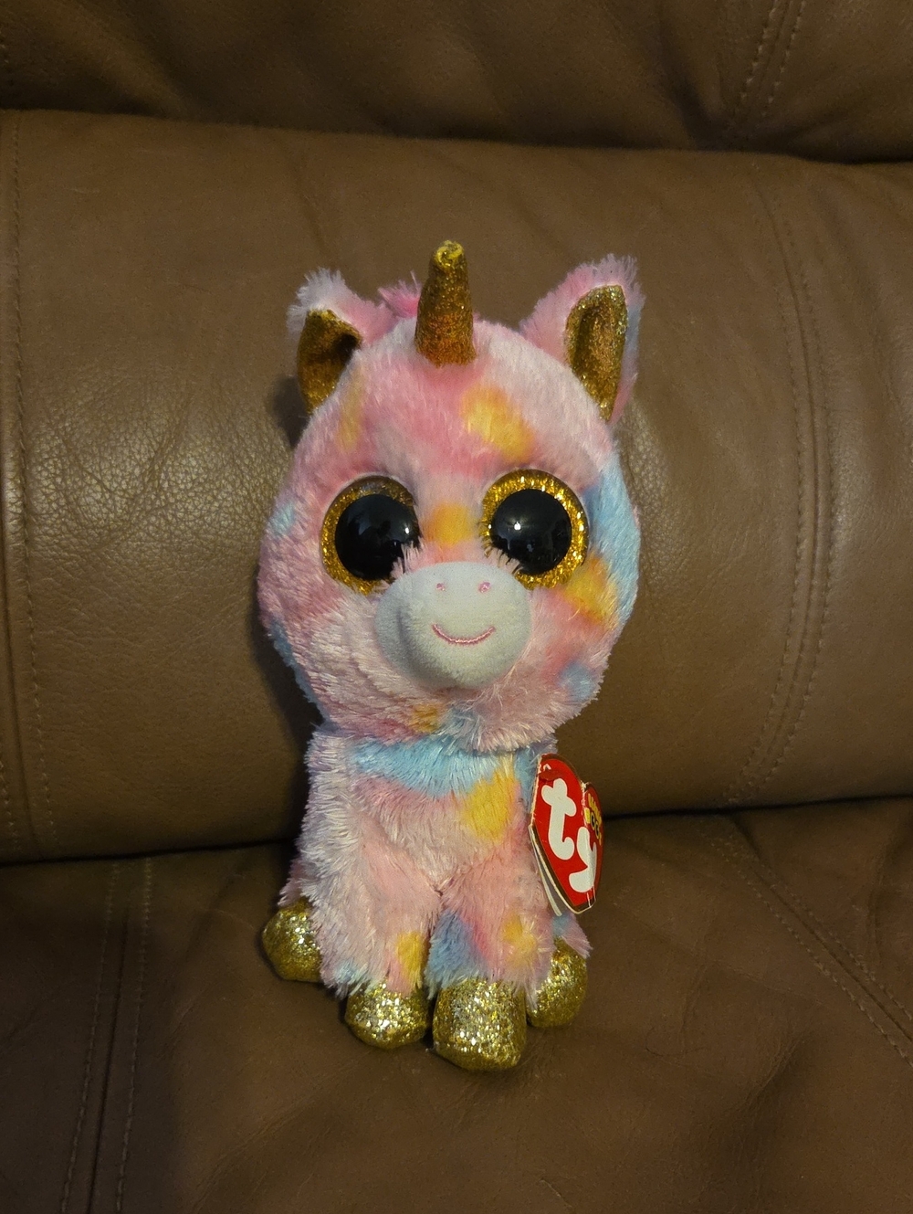 Ty Beanie Boos Fantasia the unicorn Tye Dye Sparkle
